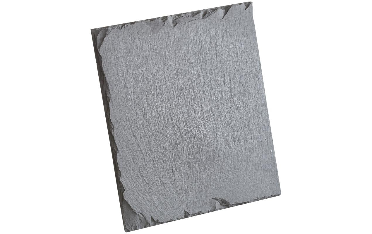 Balthasar Platte – 20 × 20 × 5 cm, Naturschiefer, Schwarz