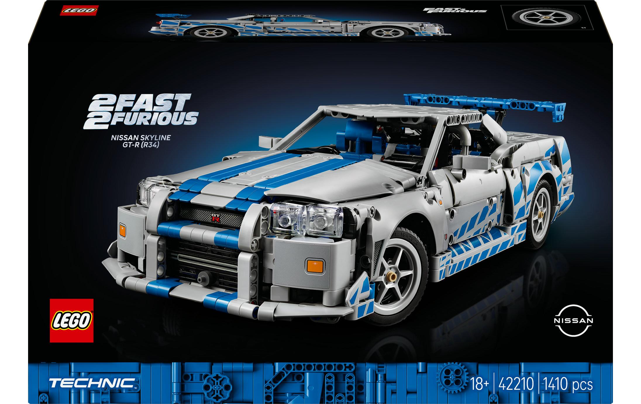 LEGO Technic Furious Nissan Skyline GT-R (R34) – 1410-teilig – 28,2×11,8×45,6 cm – ab 18 J.