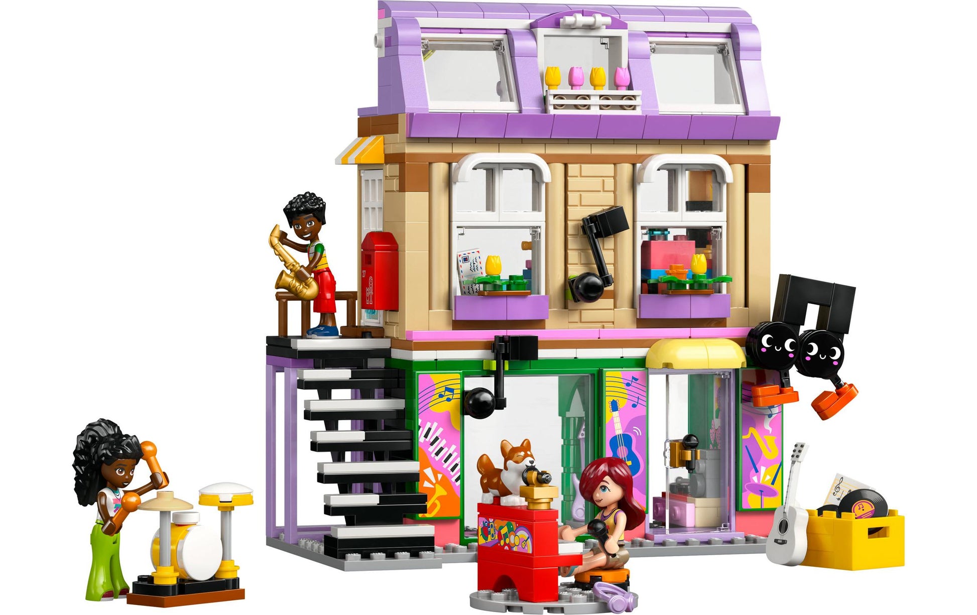 LEGO Friends Musikladen & Wohnung Baukasten – 483-teilig – 26,2×7,6×28,2 cm – ab 7 J.