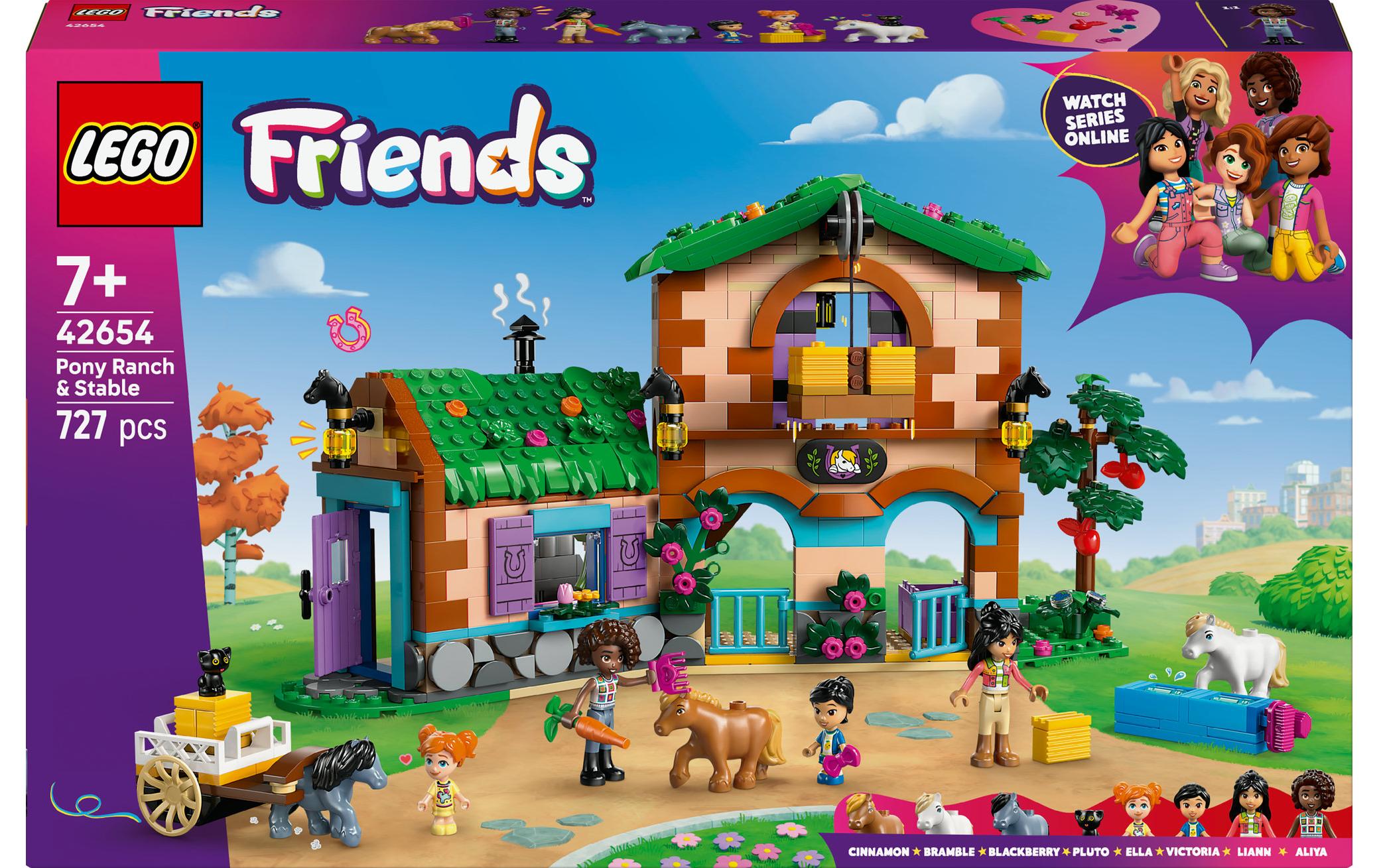 LEGO Friends Ponyhof & Stall 3D-Puzzle – 727-teilig – 28,2 × 6,1 × 45,6 cm – ab 7 J.