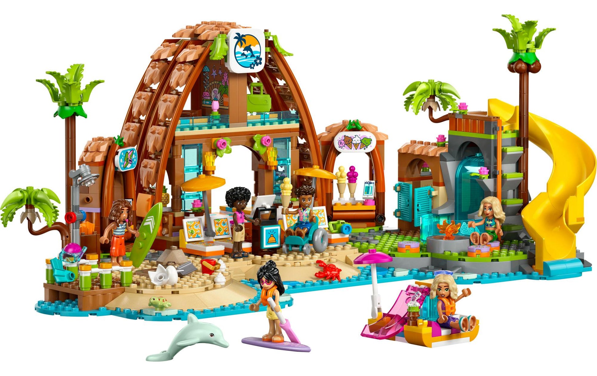 LEGO Friends Familienurlaub im Strandresort Bauset – 1'140-teilig – 37,8 × 9,4 × 48 cm – ab 8 J.