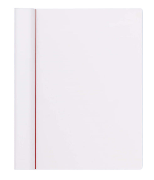 MAUL Registraturstützen – 245 × 15 × 308 mm, Kunststoff, Edelstahl, Rot/Weiss, für A4