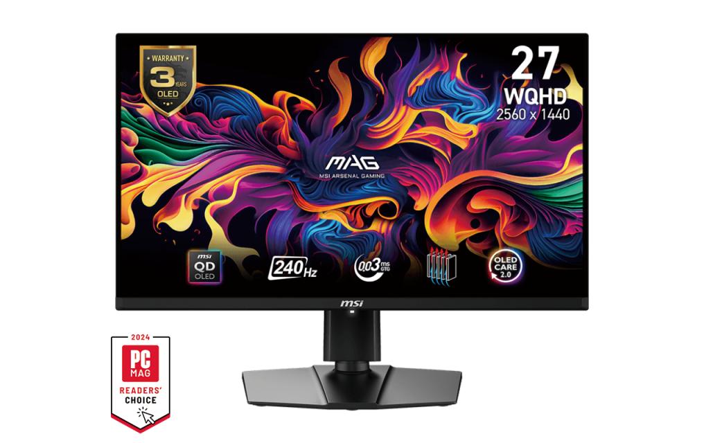 MSI MAG 271QPXDE QD-OLED E2 – Monitor, 26.5" 2560 × 1440 (WQHD)