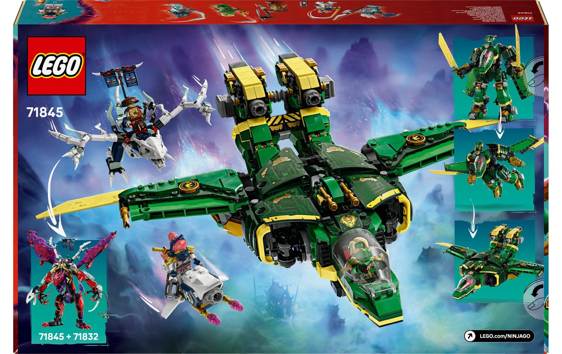 LEGO Lloyds Jet-Mech 3D Puzzle – Ninjago – 1112 Teile – 28,2 × 7,2 × 45,6 cm – ab 9 Jahren