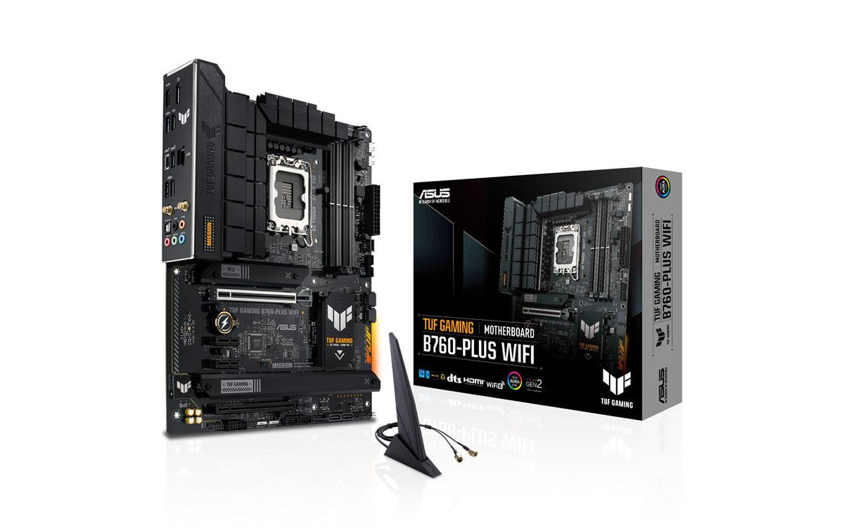 ASUS TUF GAMING B760-PLUS WF – Mainboard – LGA 1700, Intel B760, ATX, DDR5