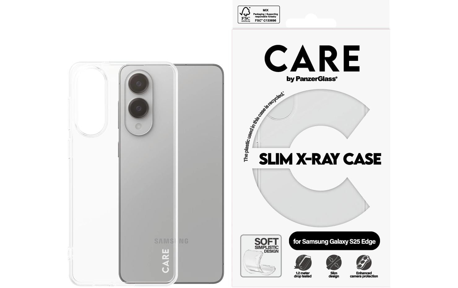 PanzerGlass Backcover – für Samsung Galaxy S25 Edge – transparent
