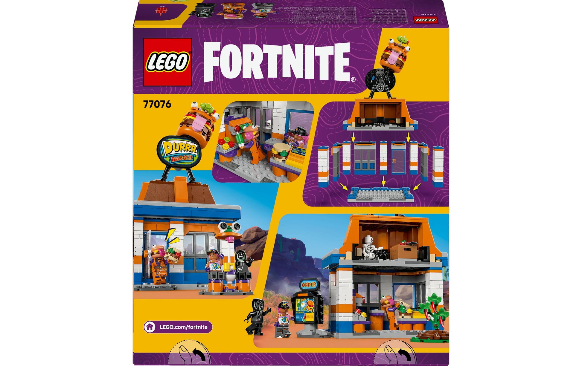 LEGO Durrr Burger Restaurant 3D Puzzle – Fortnite – 546 Teile – 28,2×26,2×7,6 cm – ab 10 J.