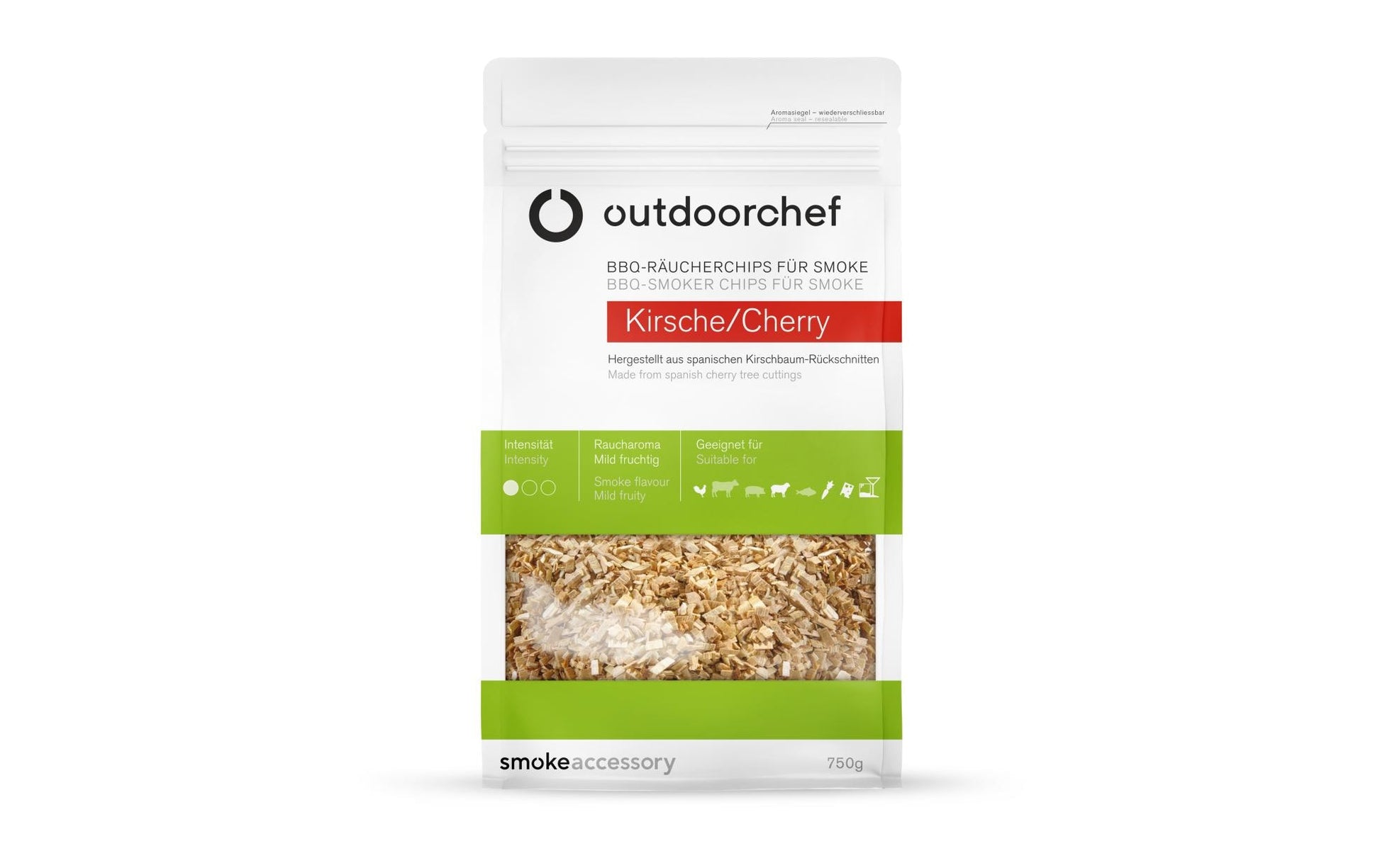 OUTDOORCHEF Räucherchips Kirsche – für Smoke, Holz