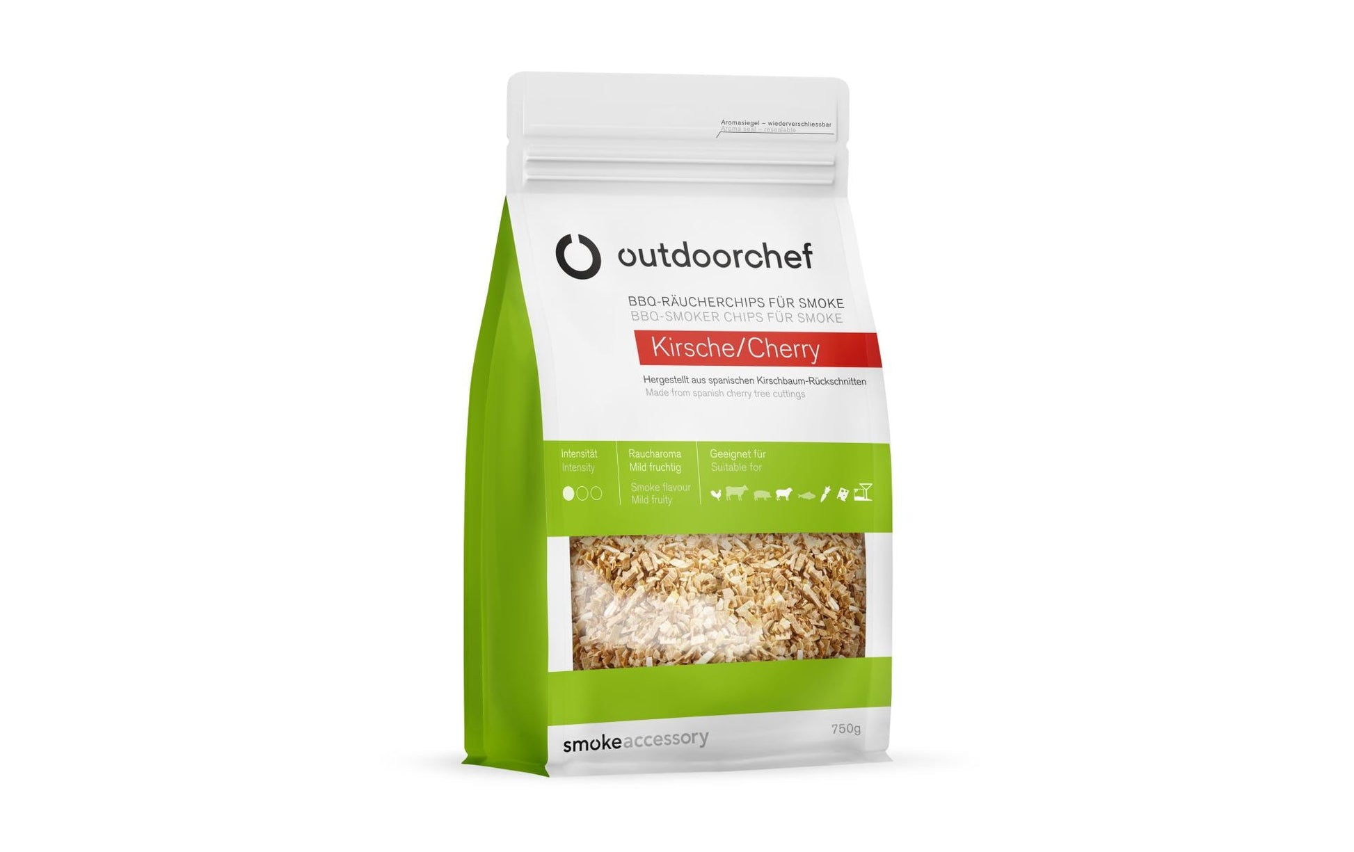 OUTDOORCHEF Räucherchips Kirsche – für Smoke, Holz