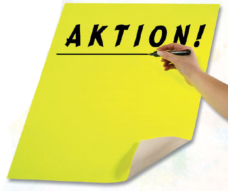 Folia Plakatkarton, Papier, 48 × 68 cm, Leuchtrot, 10 Blatt