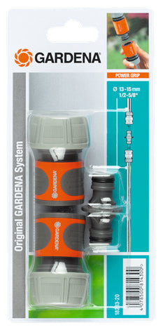 Gardena Kupplungs-Satz – 3/4" Gewinde, Kunststoff, Schwarz/Grau/Orange, 2 Ausgänge, 2 Stk.