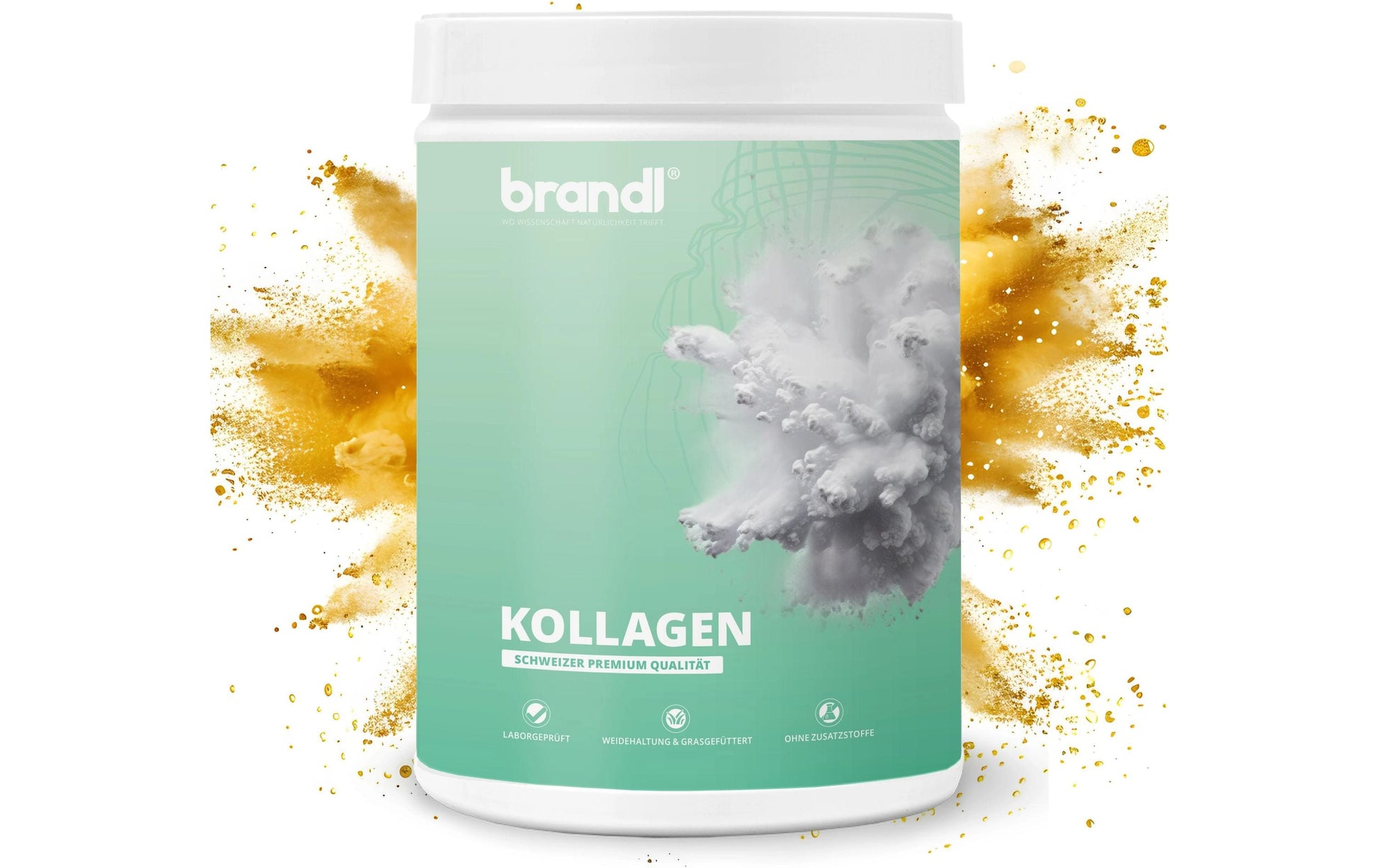 Brandl Nutrition Kollagen Pulver Neutral – glutenfrei – 555 g