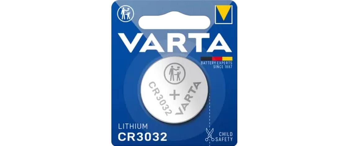 Varta Knopfzelle CR3032, Lithium-Mangandioxid, 3 V – 1 Stk.