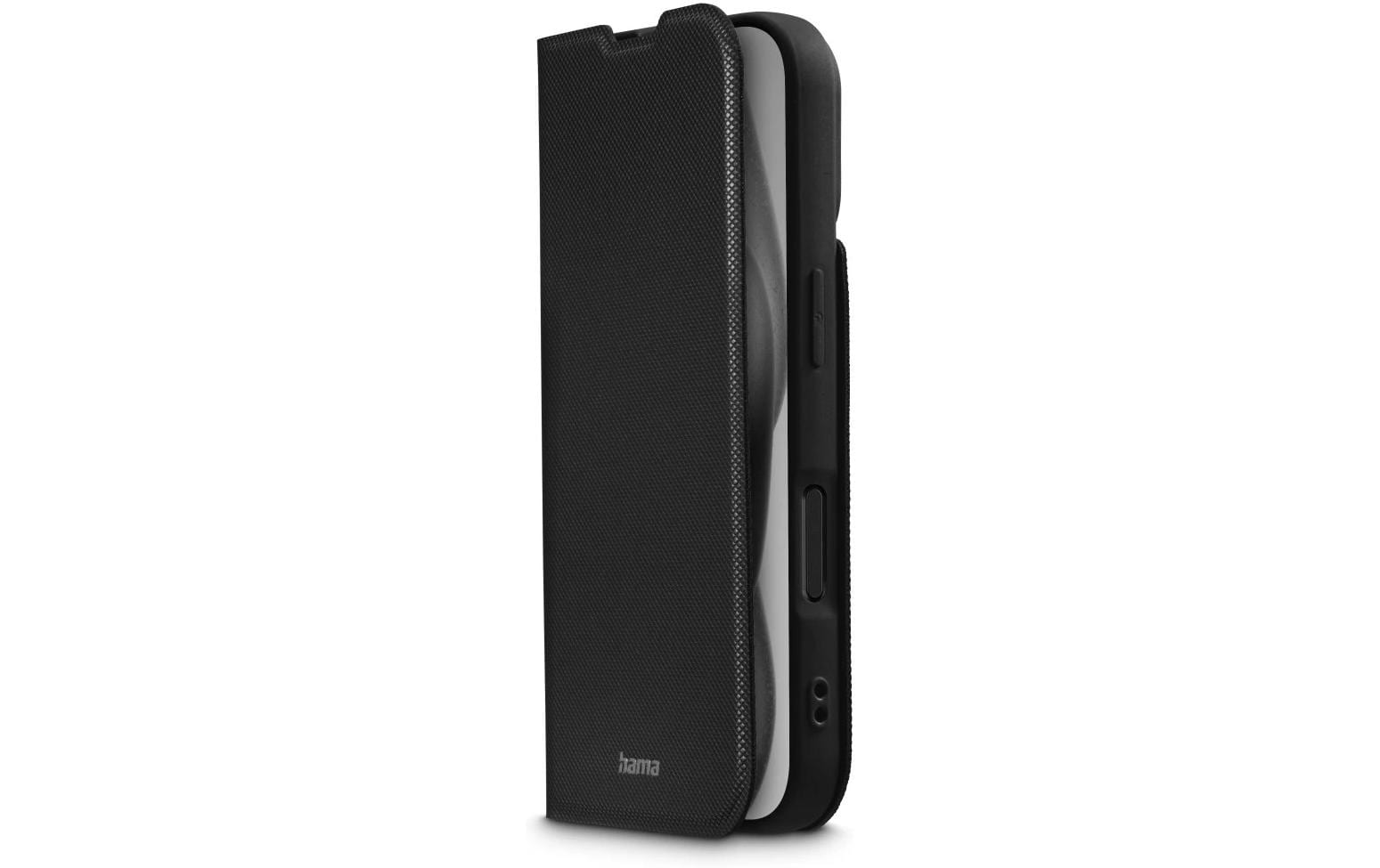 Hama Daily Protect – Folio – für Apple iPhone 16, mit Ständer, mit Kartenfach, PU+TPU, Schwarz