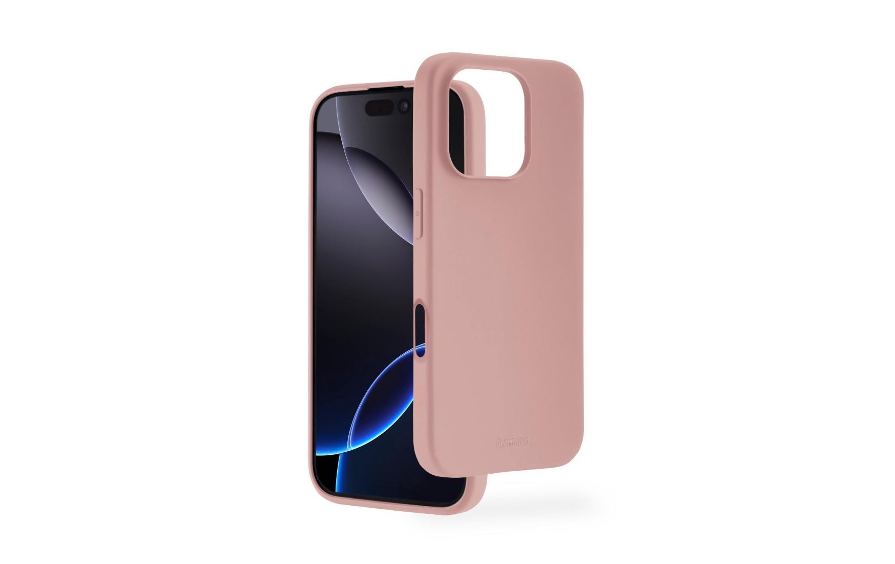 Hama MagCase Fantastic Feel Backcover – für Apple iPhone 16 Pro, MagSafe, TPU, Nude