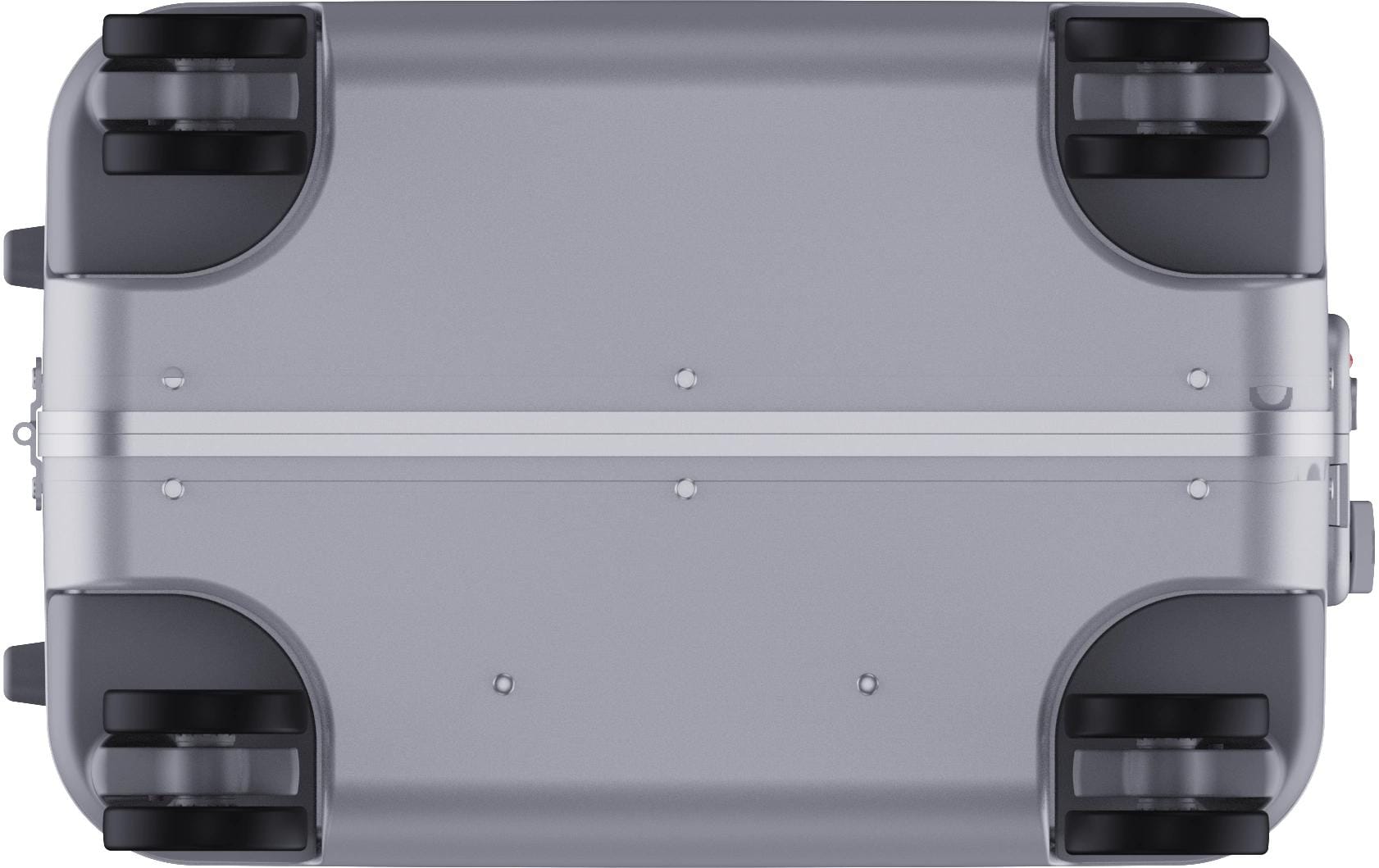 Xiaomi Handgepäck-Trolley – 62 l, Hartschale PC, 4 Rollen, mit TSA, silber, 43,8 × 69 × 26 cm
