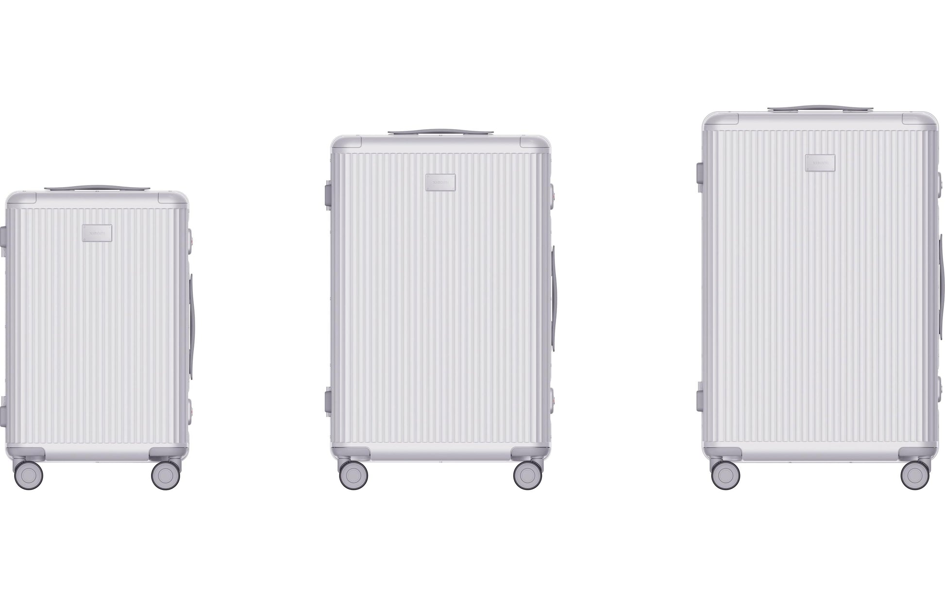 Xiaomi Trolley Handgepäck – 35 l, Hartschale PC, 4 Rollen, mit TSA, Silber, 37,5 × 51 × 23 cm