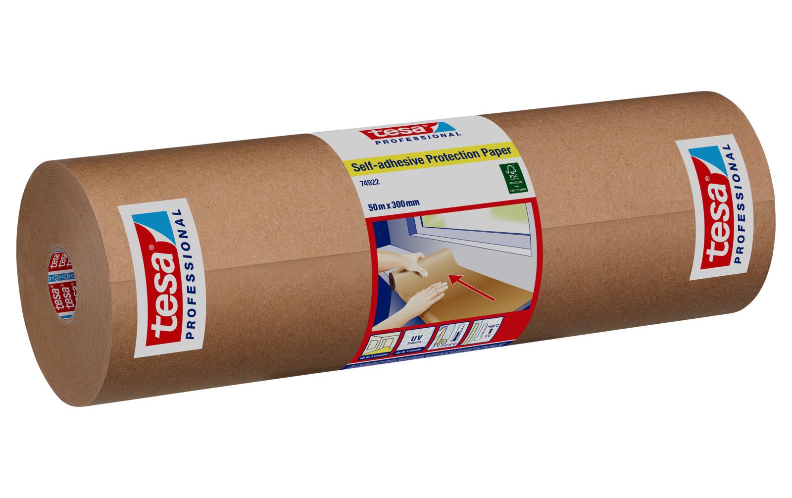 TESA Malerband, braun – 300 mm × 50 m