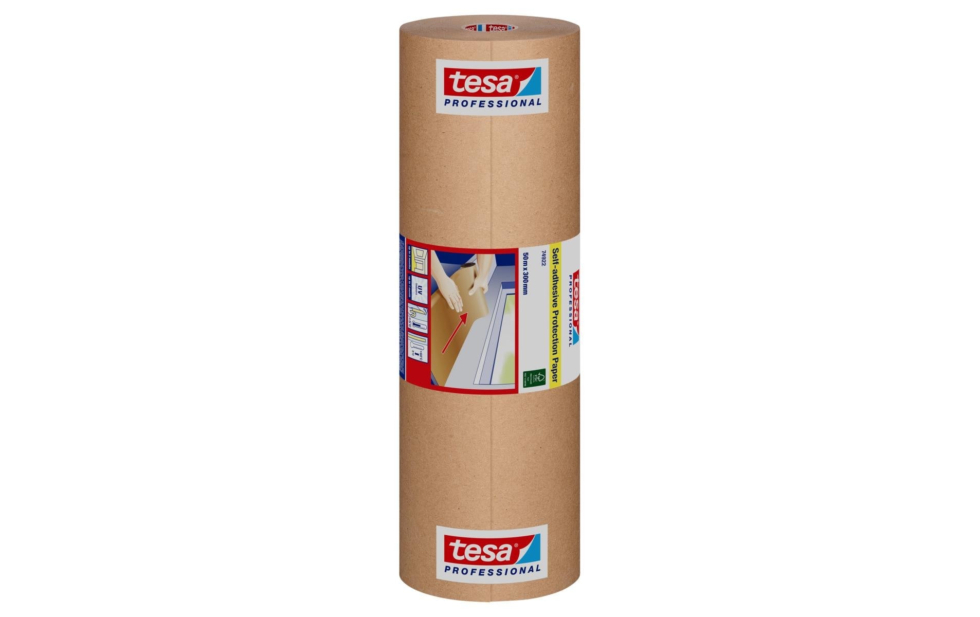 TESA Malerband, braun – 300 mm × 50 m