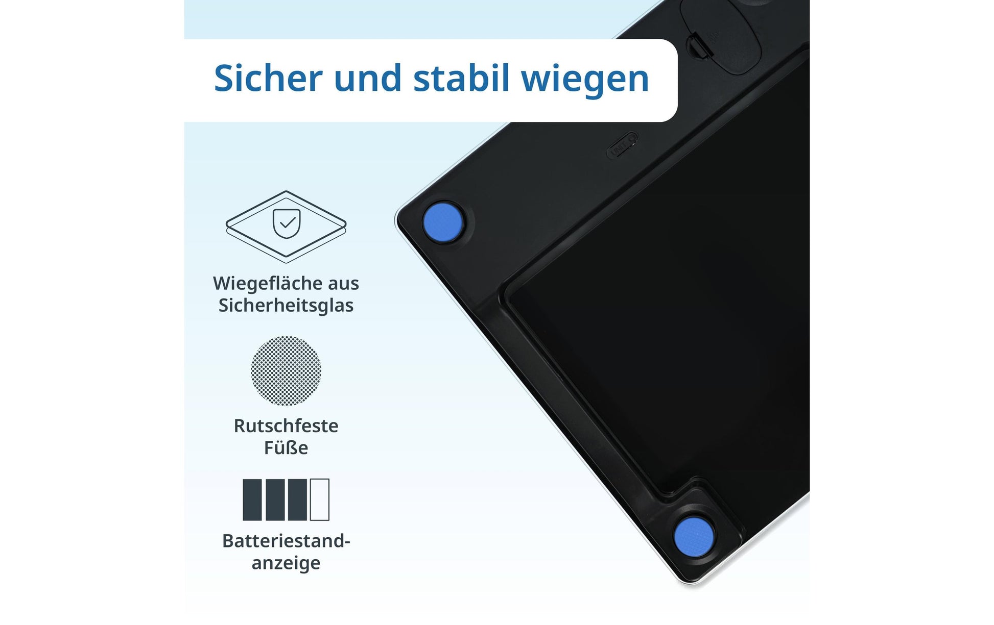 ADE Digitale Personenwaage BE2306-4 – Glas – 180 kg