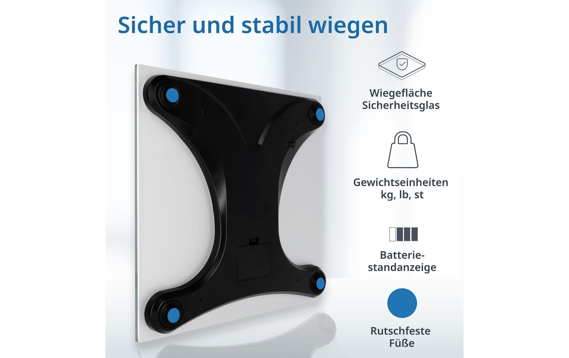 ADE Digitale Personenwaage Katharina – 200 kg – silber