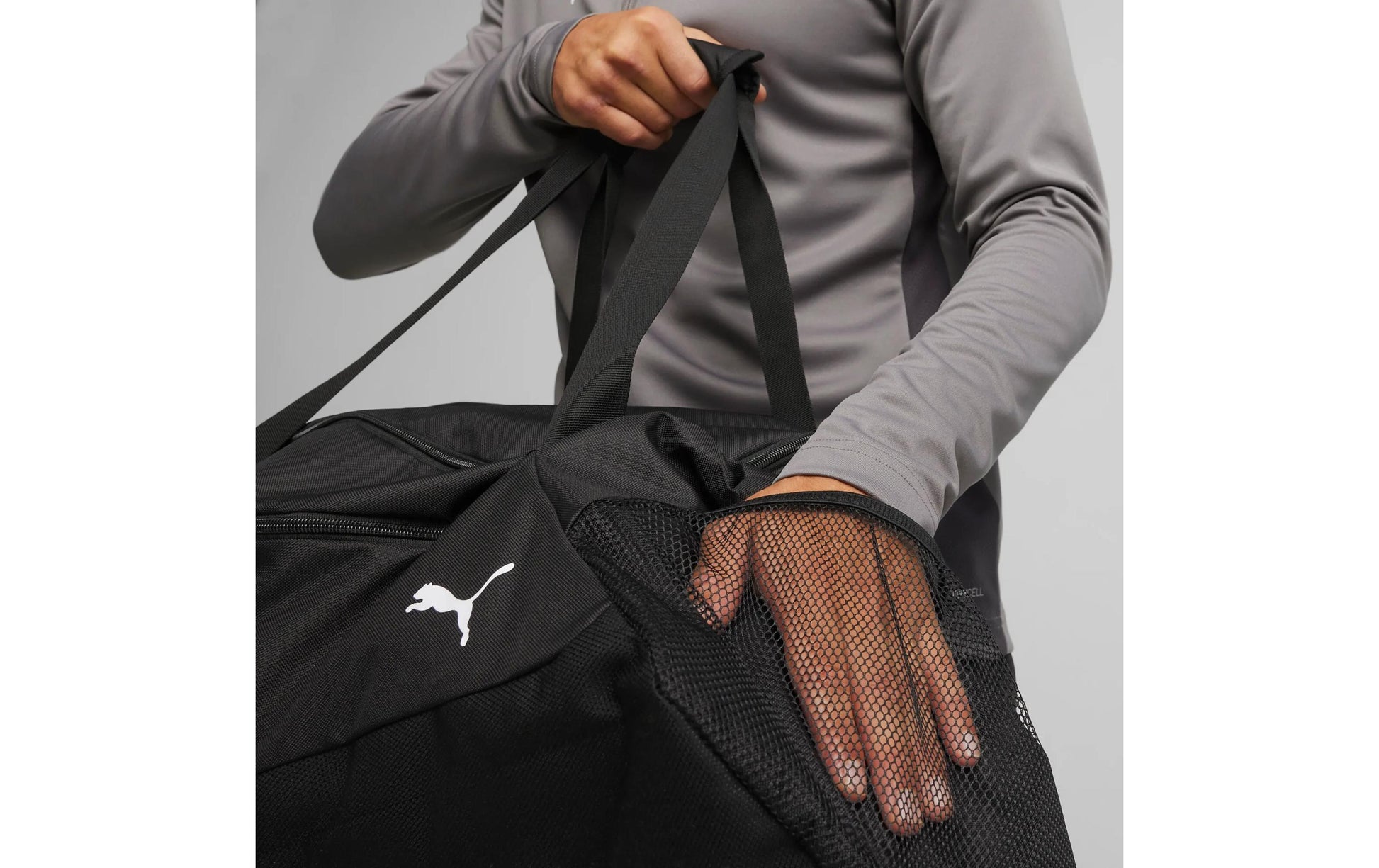 PUMA Sporttasche teamGOAL – 72 l, Polyester, Schwarz, 77 × 33 × 32 cm