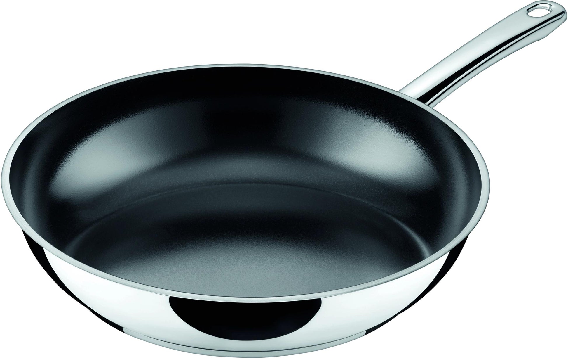 Silit Fonduepfanne Talis – Ø 28 cm, Edelstahl, Teflon, für Induktion, Gas, Glaskeramik, Schwarz