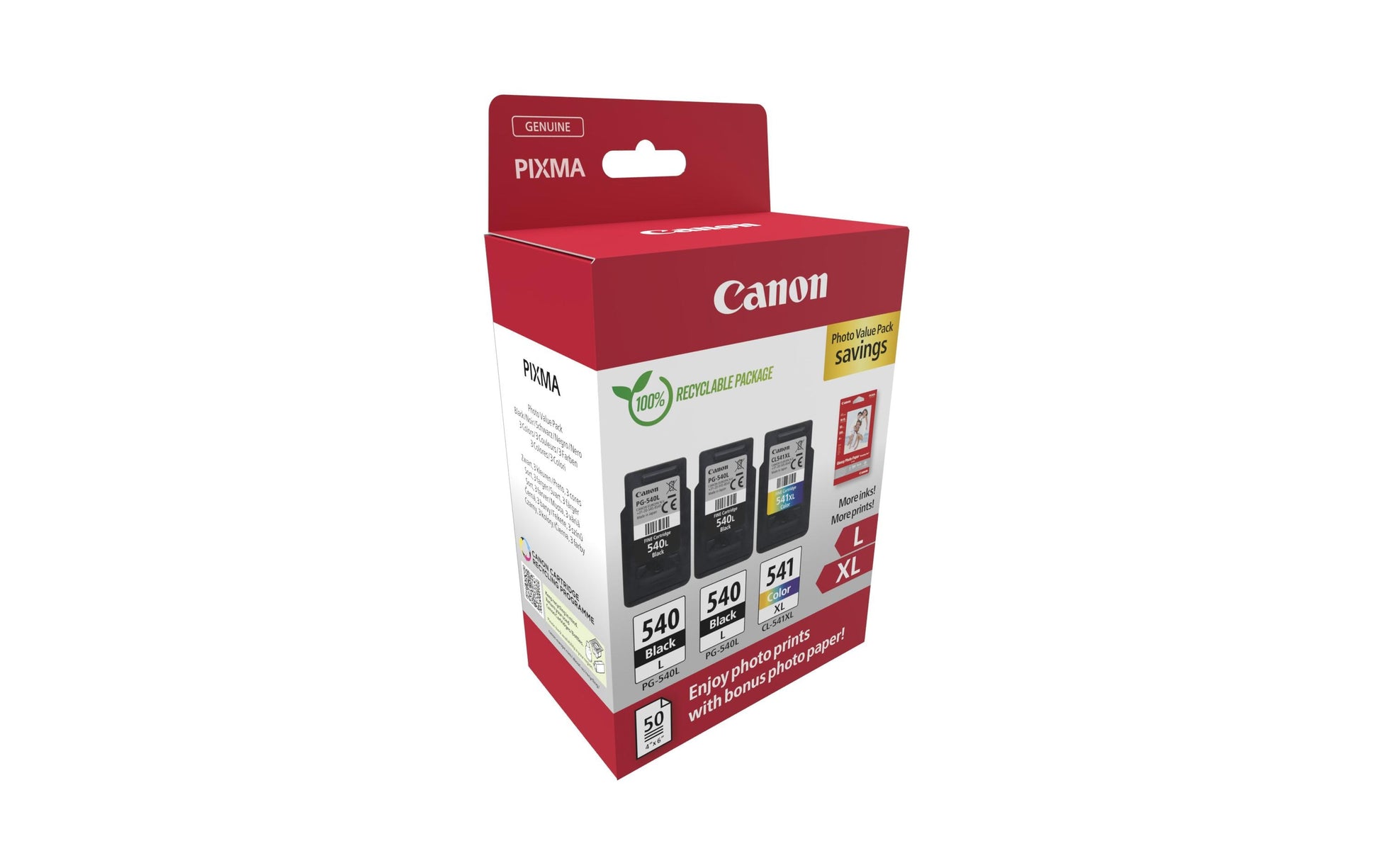Canon Tintenpatronen-Multipack PG-540L/CL-541XL
