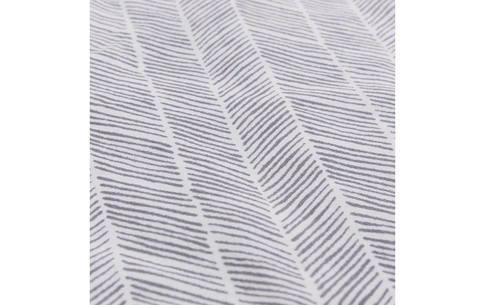 URBANARA Mallur Wohndecke – Baumwolle, Polyester, Taubenblau, Naturweiss – 130 × 190 cm