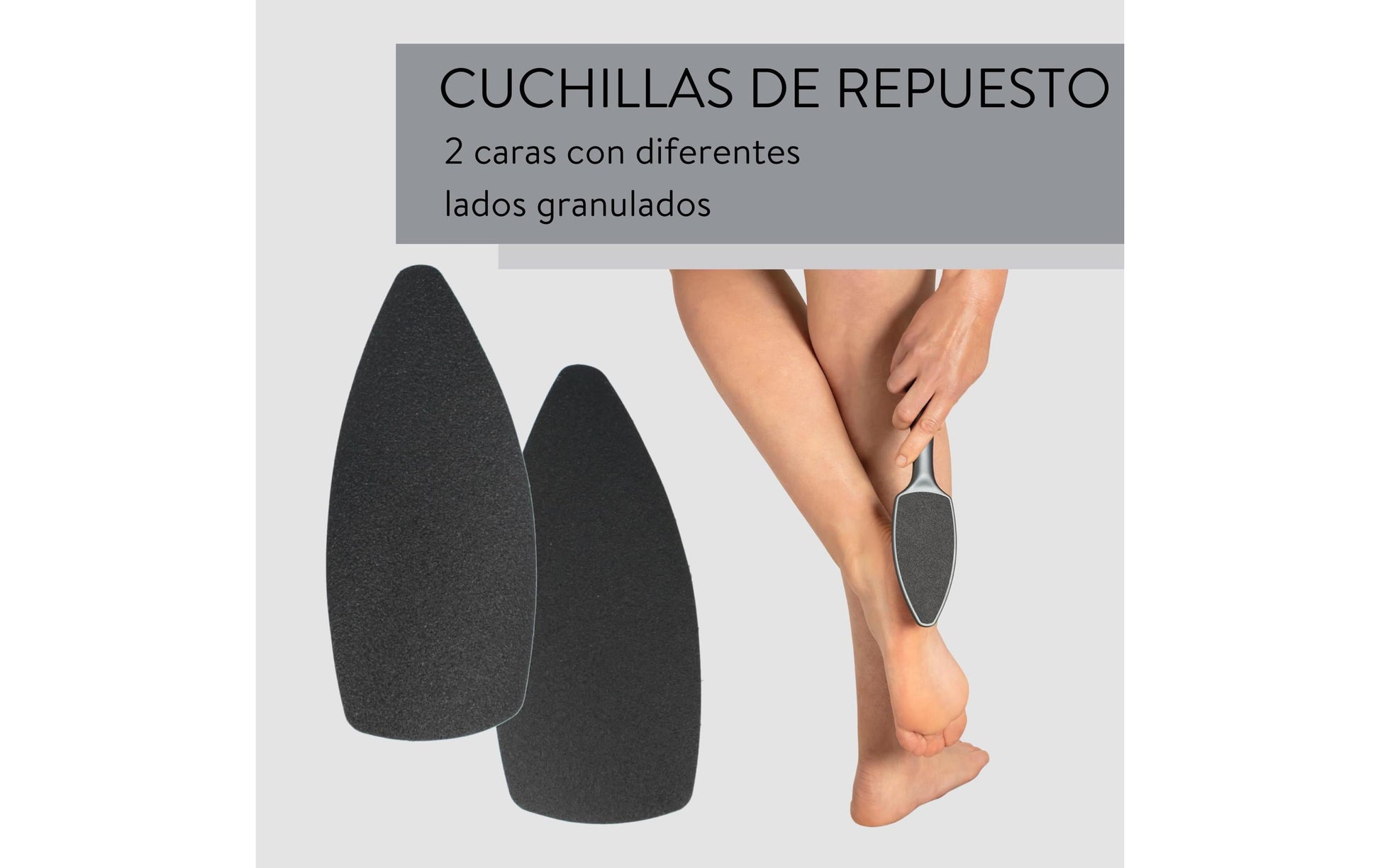 Parsa Beauty Ersatz-Hornhautfeile – für Pedi ID Duo – 1 Stk – schwarz – ABS, Sand