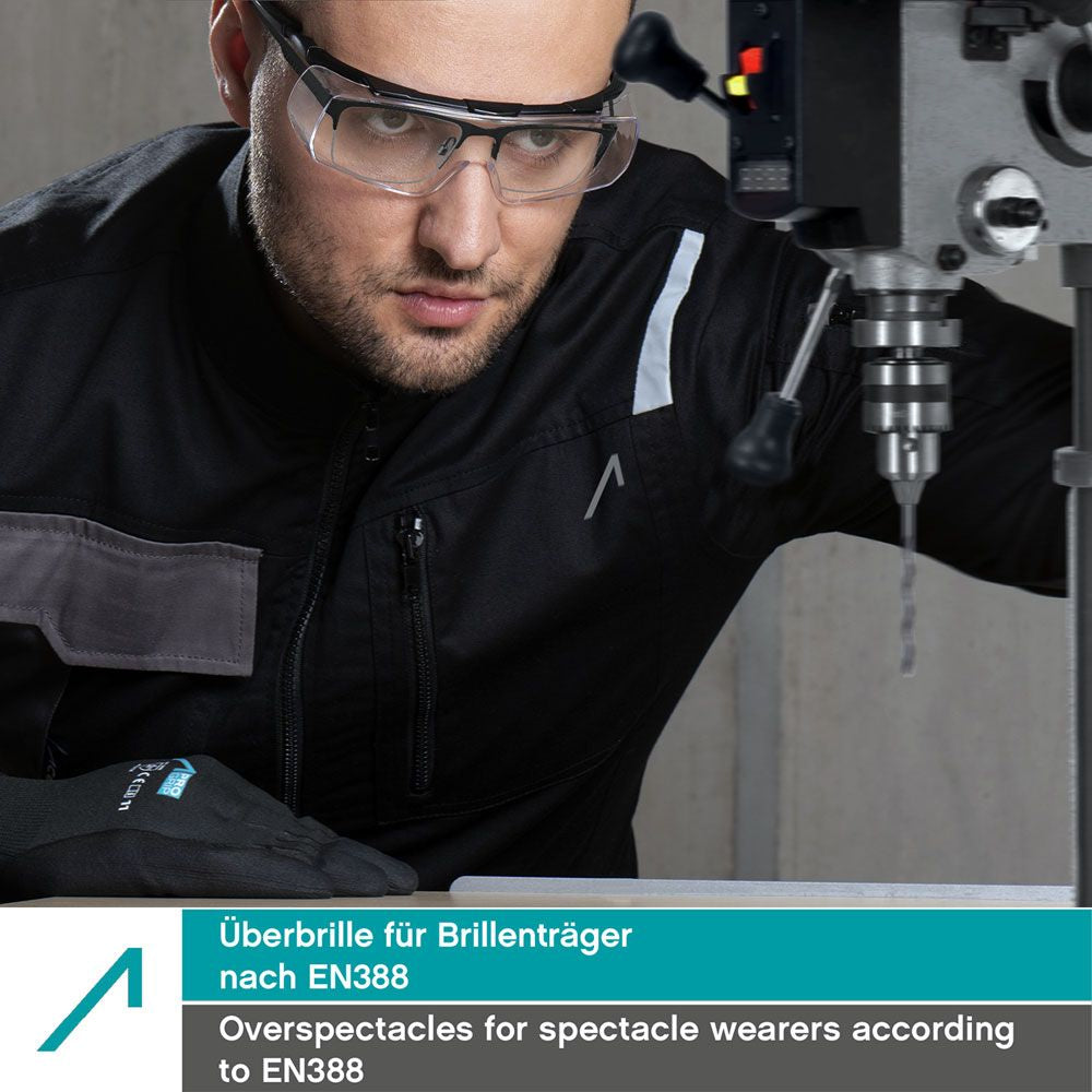 ACE Überbrille Evo 5006-T2 – klar, für Brillenträger, beschlagfrei, kratzfest