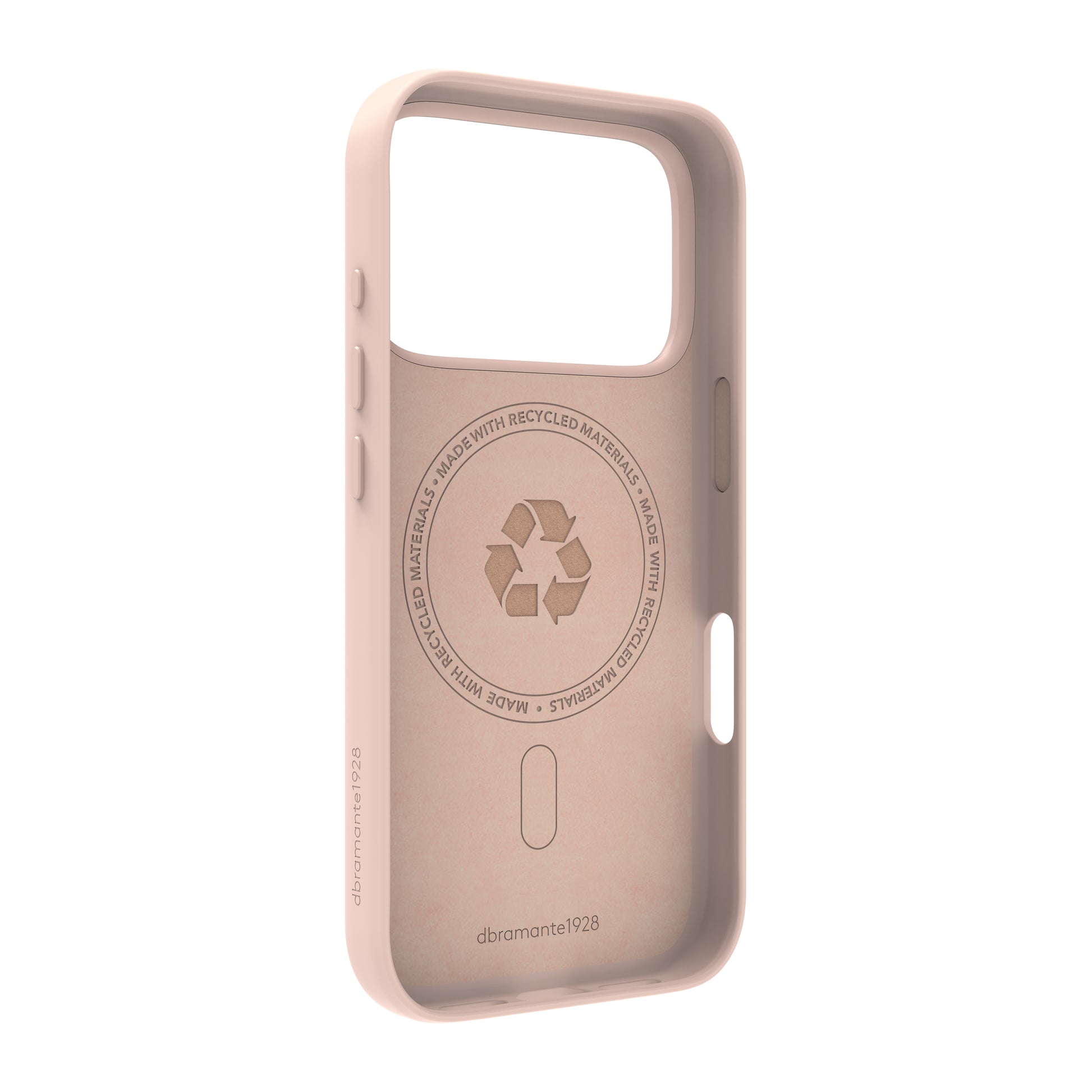 dbramante1928 Roskilde MS ICON Backcover – für Apple iPhone 17 Pro, MagSafe, Kunststoff, Pink Sand