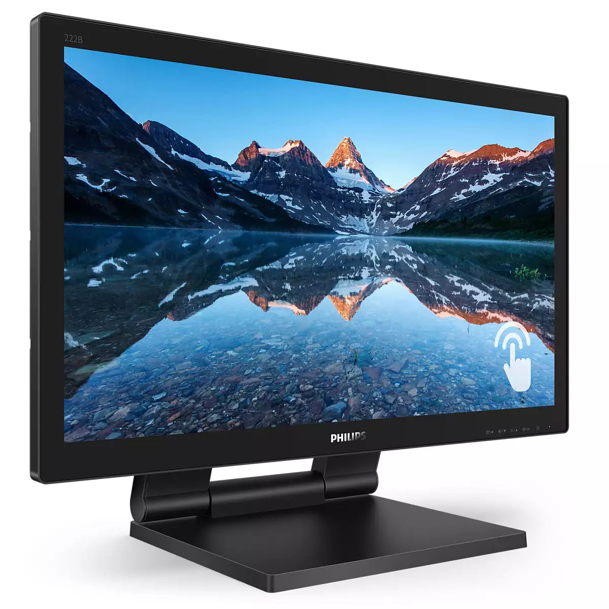 Philips 222B9TA/00 – Monitor, 21,5", 1920 × 1080 (Full HD), VA, Touch, 60 Hz, 250 cd/m², Schwarz