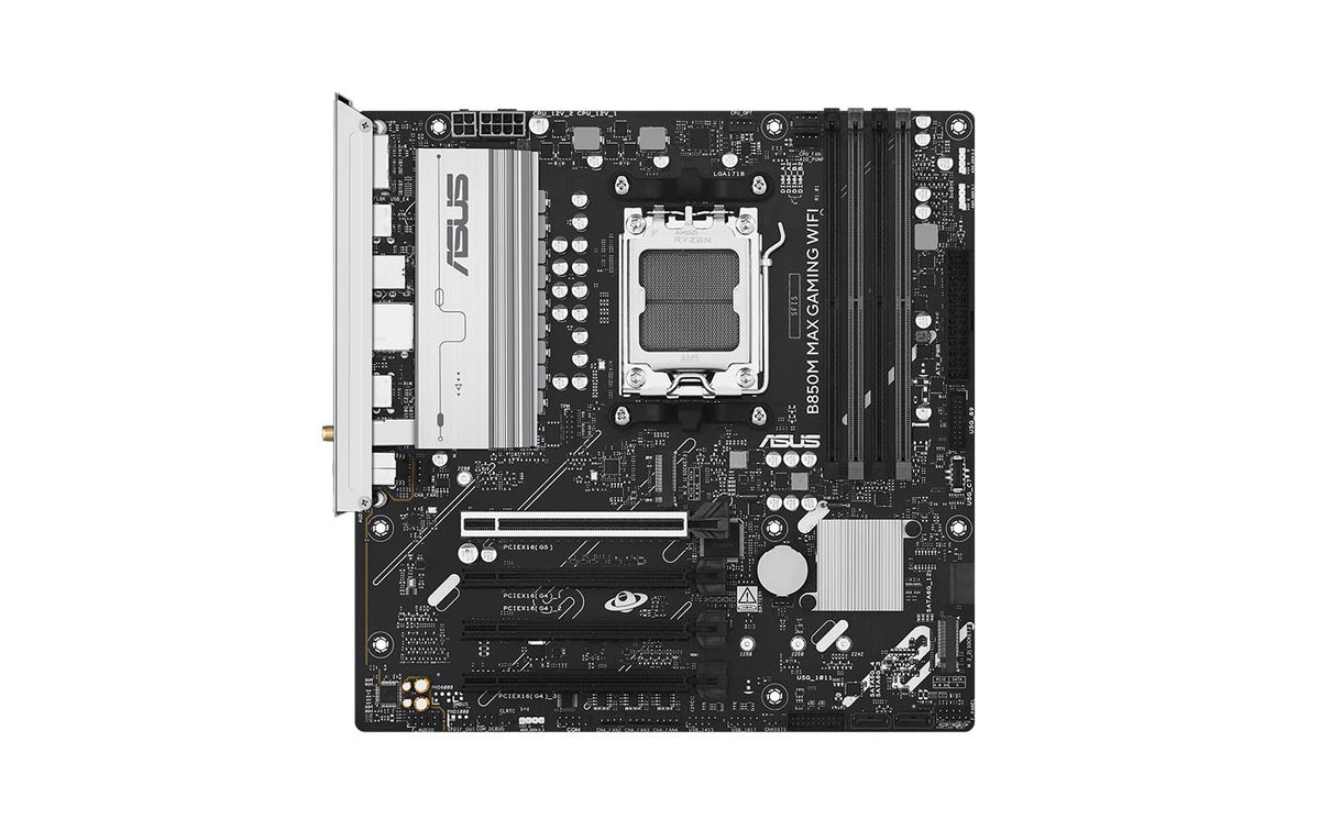 ASUS B850M MAX GAMING WIFI – Mainboard – Sockel AM5, AMD B850, mATX, DDR5