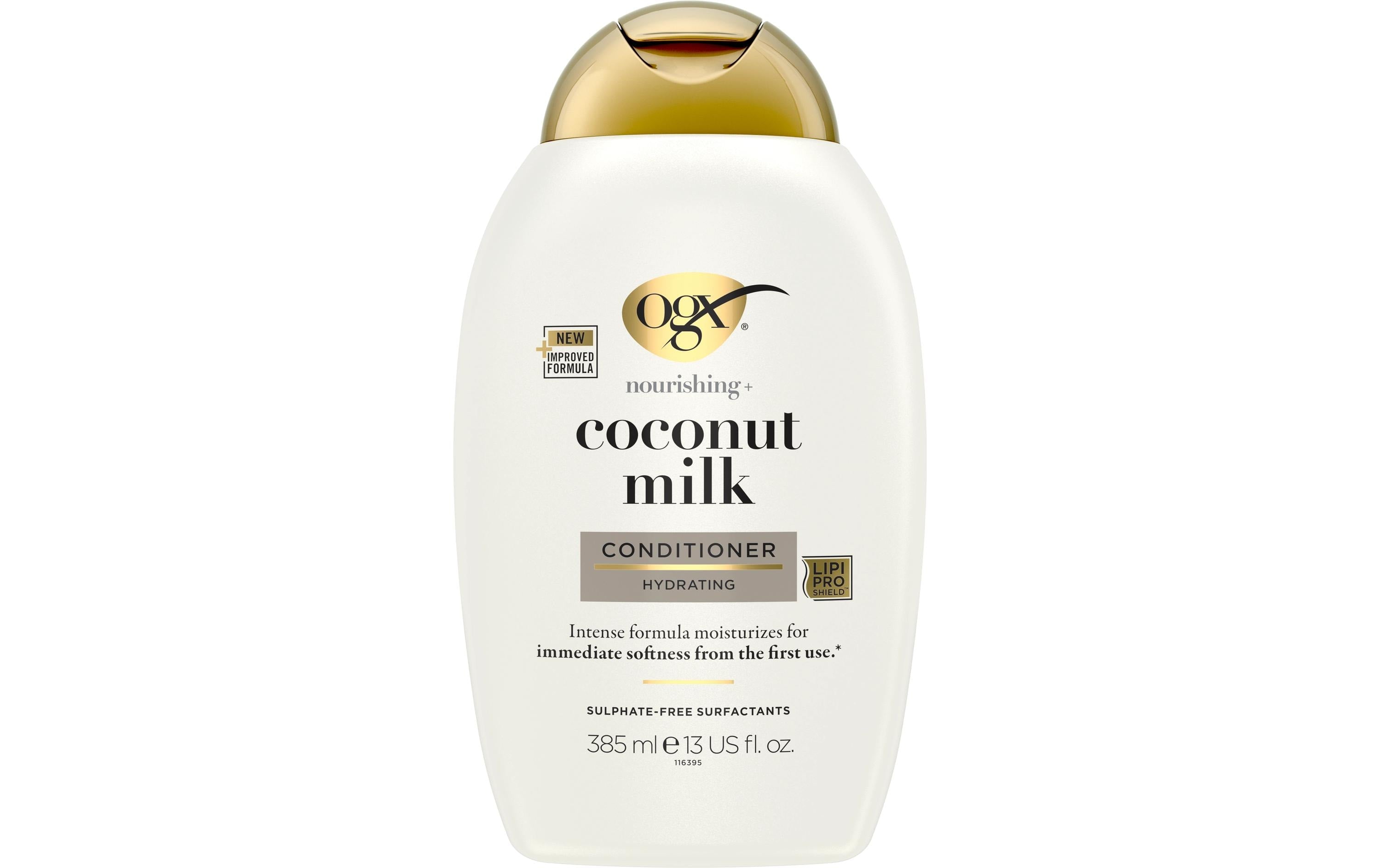 OGX Conditioner – für trockenes Haar, Glanz – 385 ml
