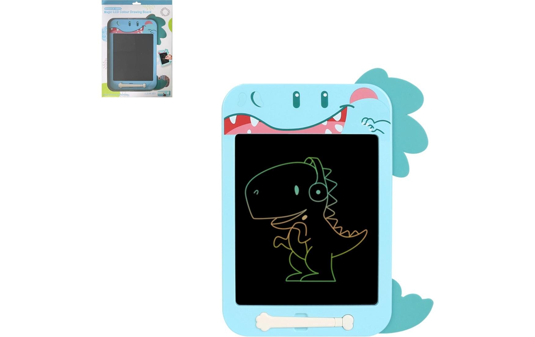 Sombo Magnettafel Dino – 25,5 × 37 × 3 cm – ab 3 J. – Kunststoff, blau