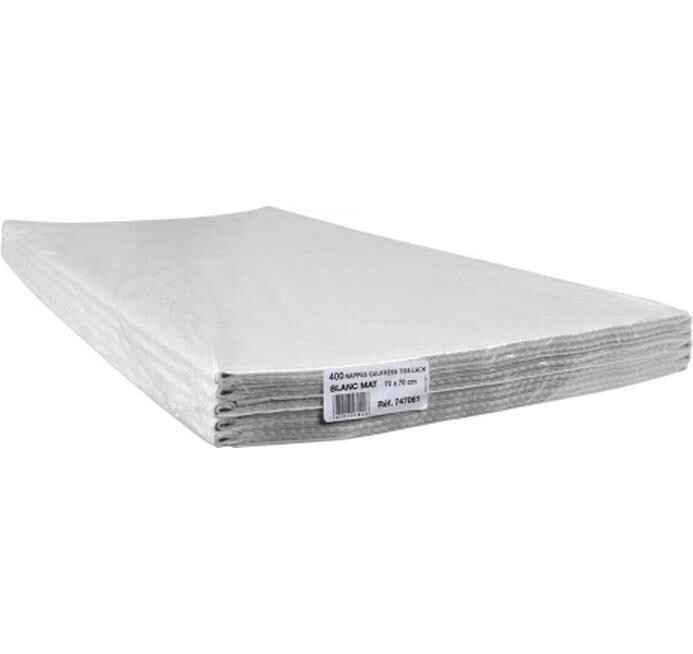 PRONAPPE Tischdecke – 70×70 cm, 200er-Pack, Papier, Weiss