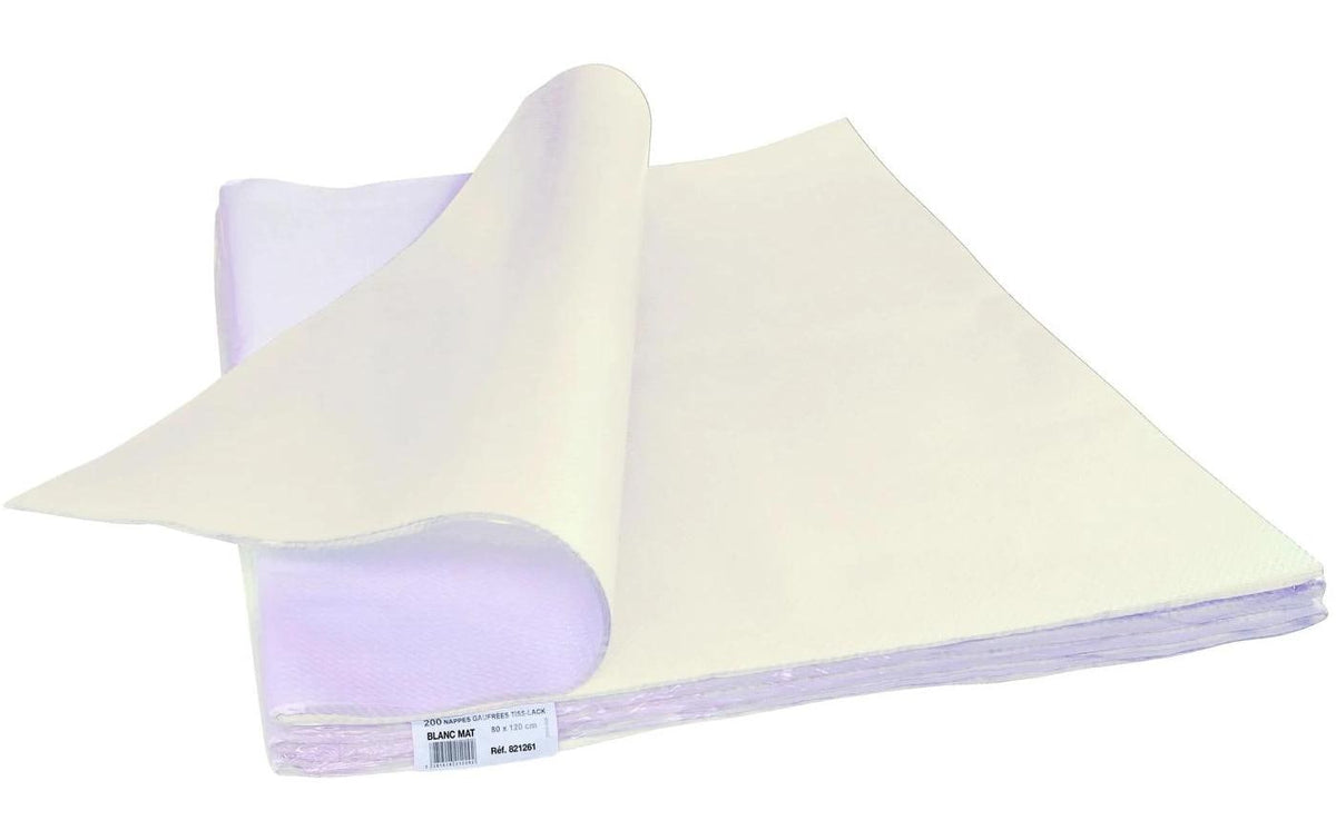 PRONAPPE Tischdecke – 80×120 cm, Papier, Weiss