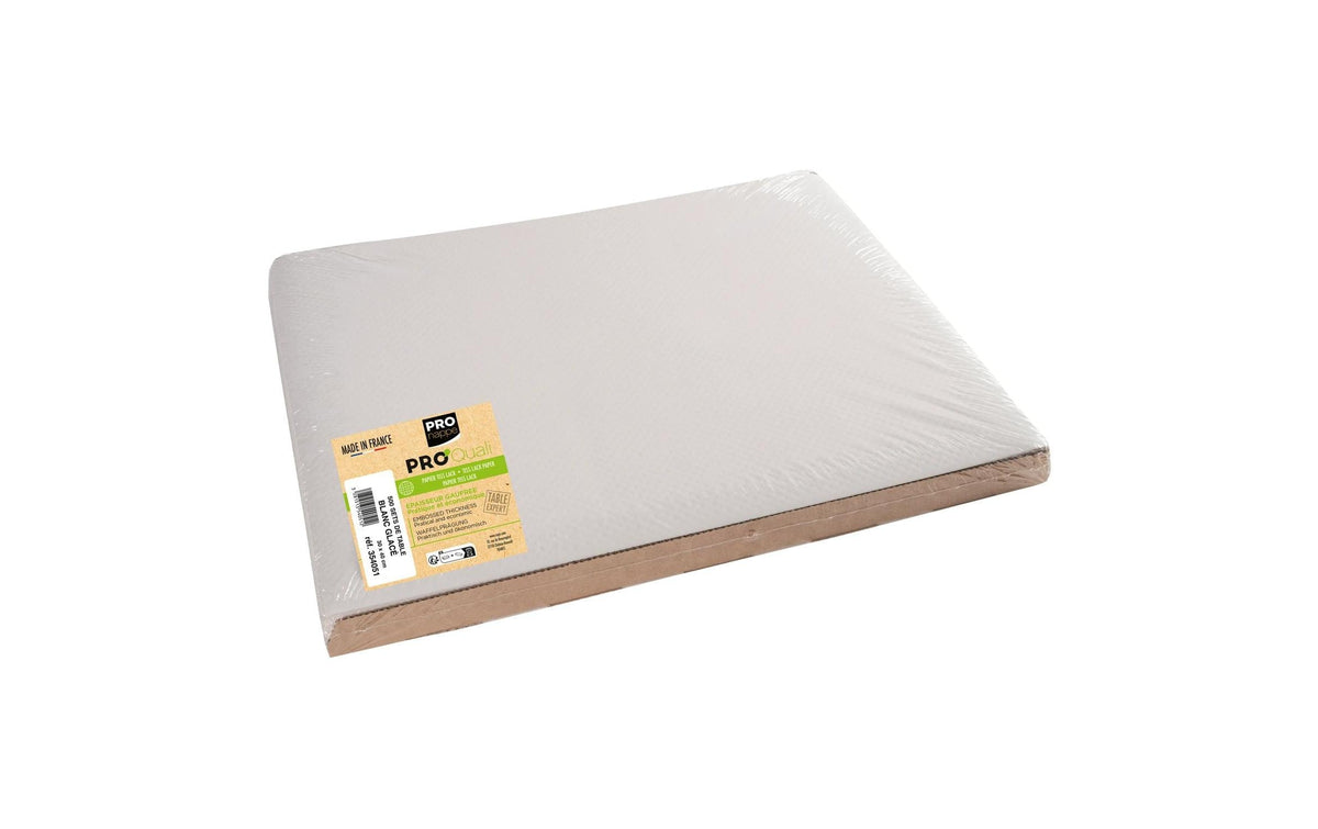 PRONAPPE Pro nappe Tischset – 30×40 cm, 500er-Pack, Papier, Altweiss