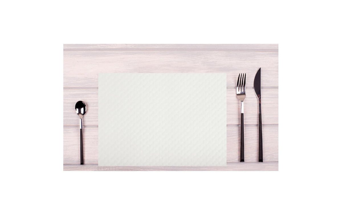 PRONAPPE Pro nappe Tischset – 30×40 cm, 500er-Pack, Papier, Altweiss