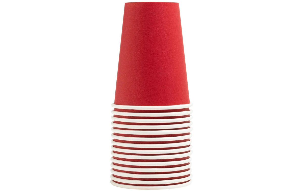 PRONAPPE Trinkbecher Karton, 2 dl – rot – FSC – 15 Stk.