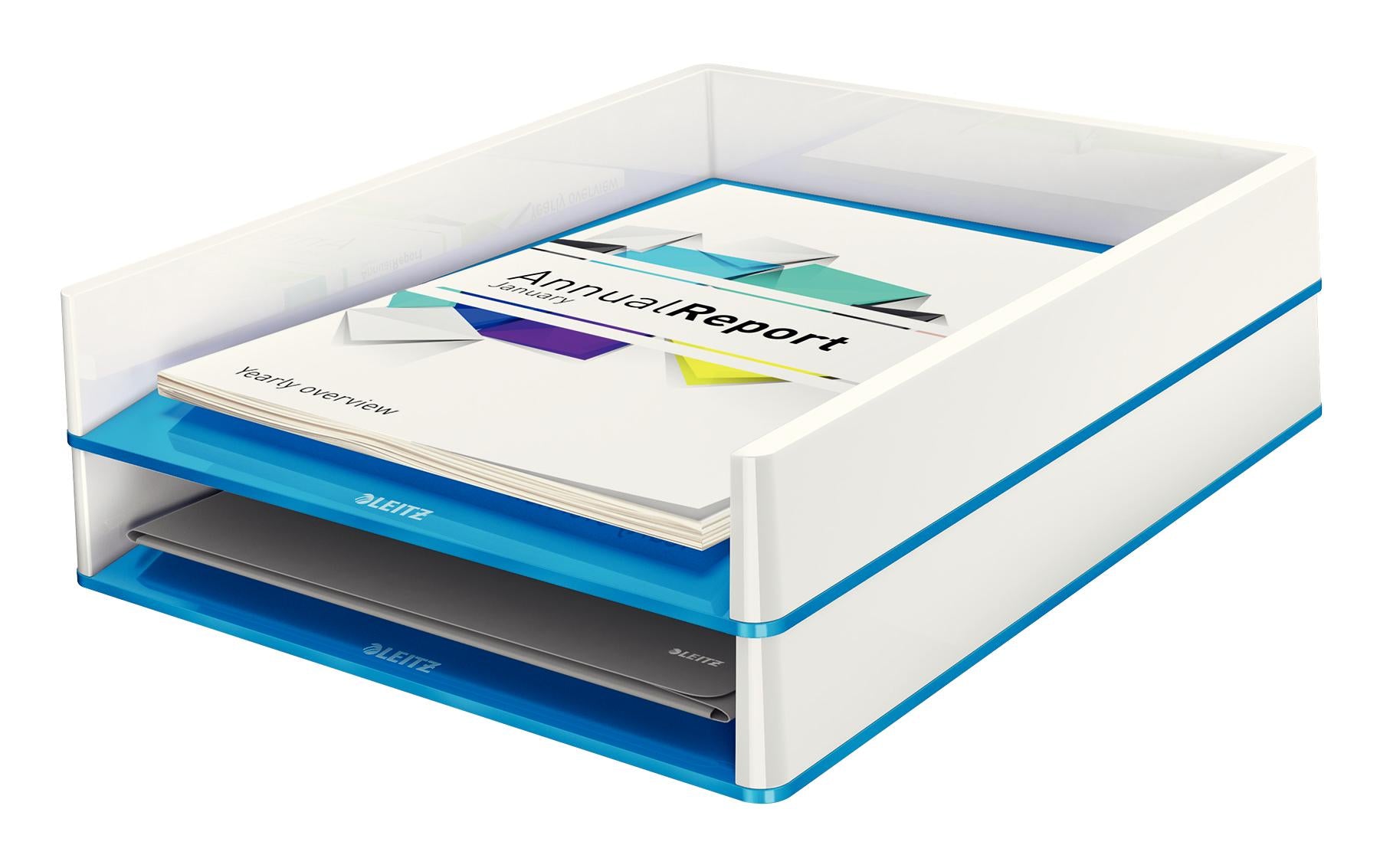 Leitz Briefkorb – Kunststoff, metallisch, blau
