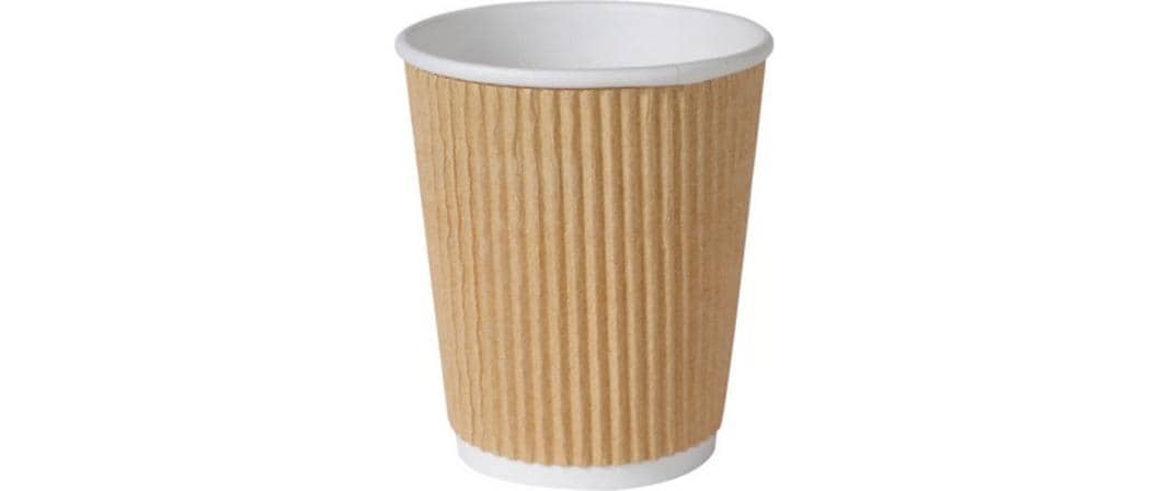 BioPak Trinkbecher, Papier, PLA-beschichtet – 2,4 dl – Braun – FSC – 500 Stk.