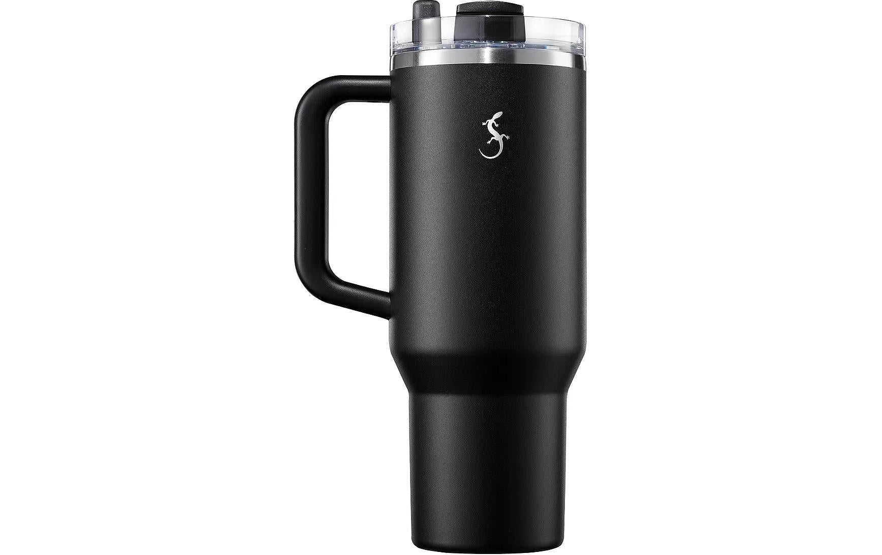 Lurch Big Cup Thermobecher 1,2 l – doppelwandig 8 h heiss/12 h kalt, Kunststoff (innen Edelstahl), schwarz