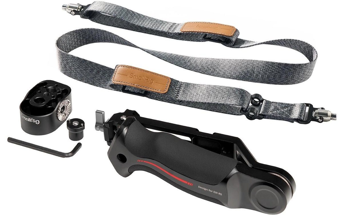 SmallRig 4383B Sling-Handgriff-Kit – Aluminium/Polyester/Edelstahl – für DJI RS 2, RS 3, RS 3 Pro und andere – Schwarz