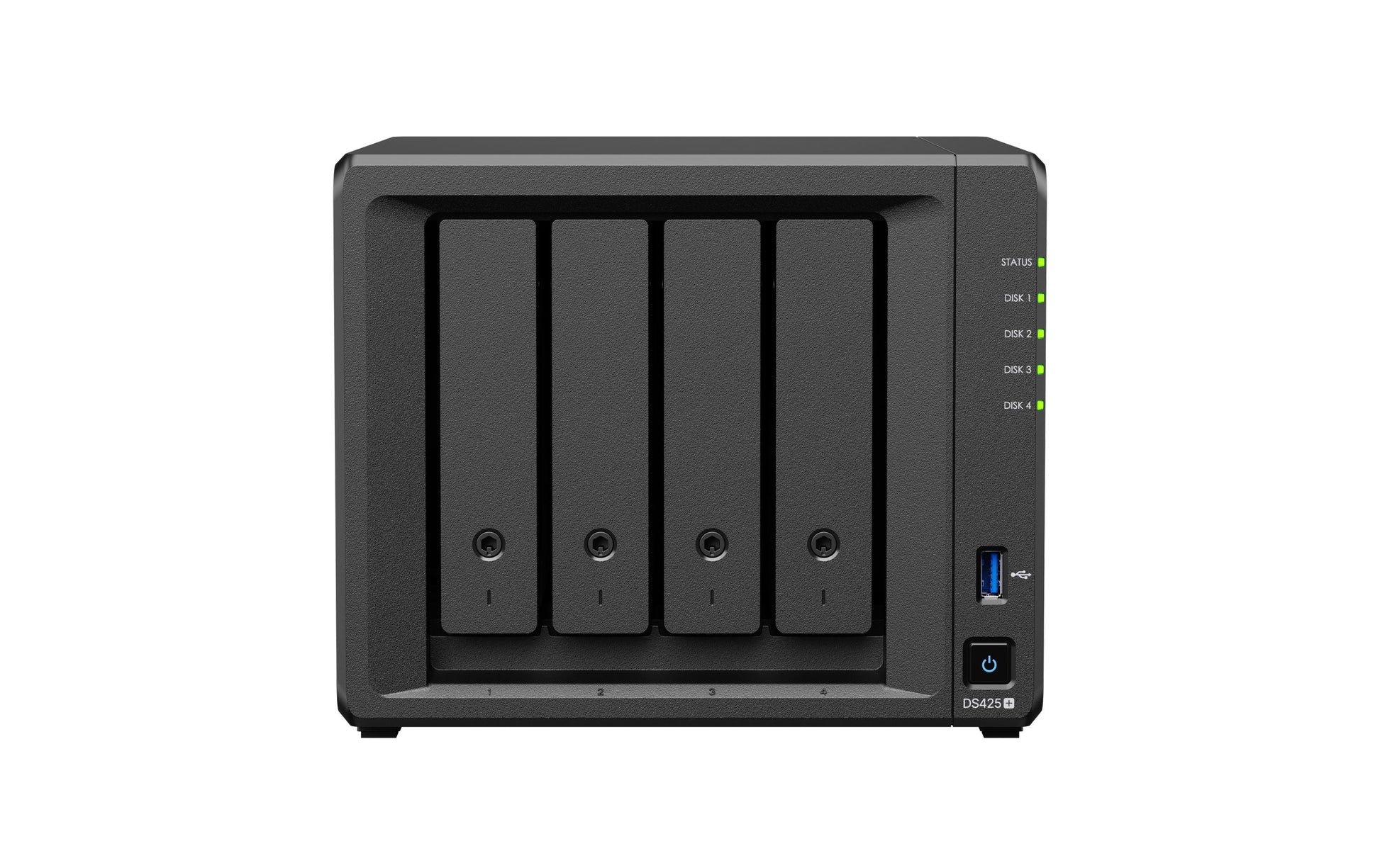 Synology DS425+ – 4-Bay Tower NAS – 1GbE, 64 TB HDD vorinstalliert