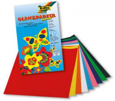 Folia Glanzpapier – 185 × 297 mm – 80 g/m² – sortiert – 10 Blatt