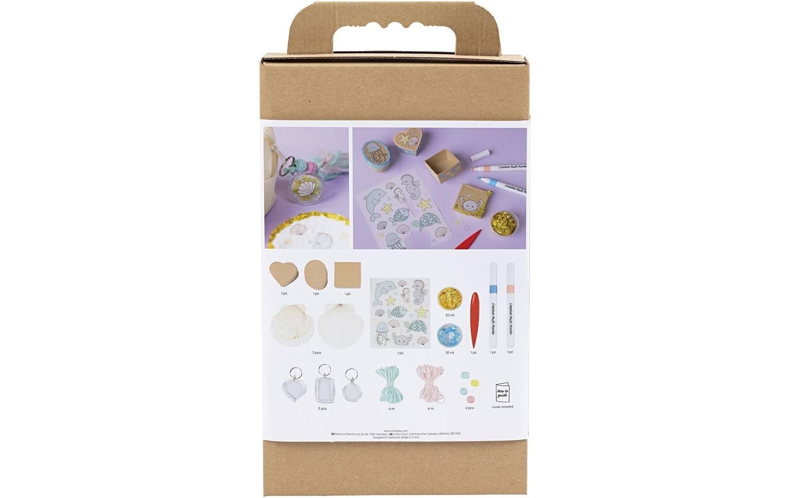 Creativ Company Bastelset (Knete, Perlen, Ton, Marker, Aufkleber, Garn) – Mehrfarbig – ab 5 Jahren