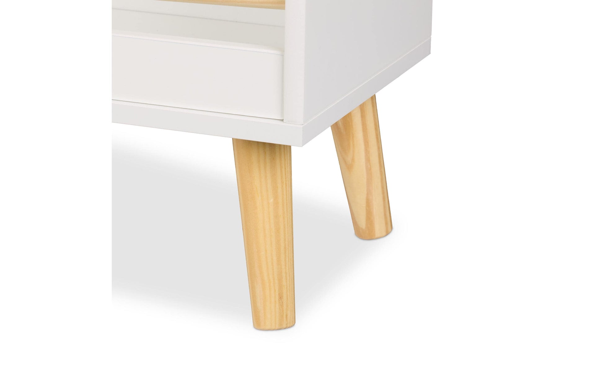 Relaxdays Bücherregal – 3 Böden – 50 × 24 × 95,5 cm – 15 kg – weiss/hellbraun – Faserplatte/Holz