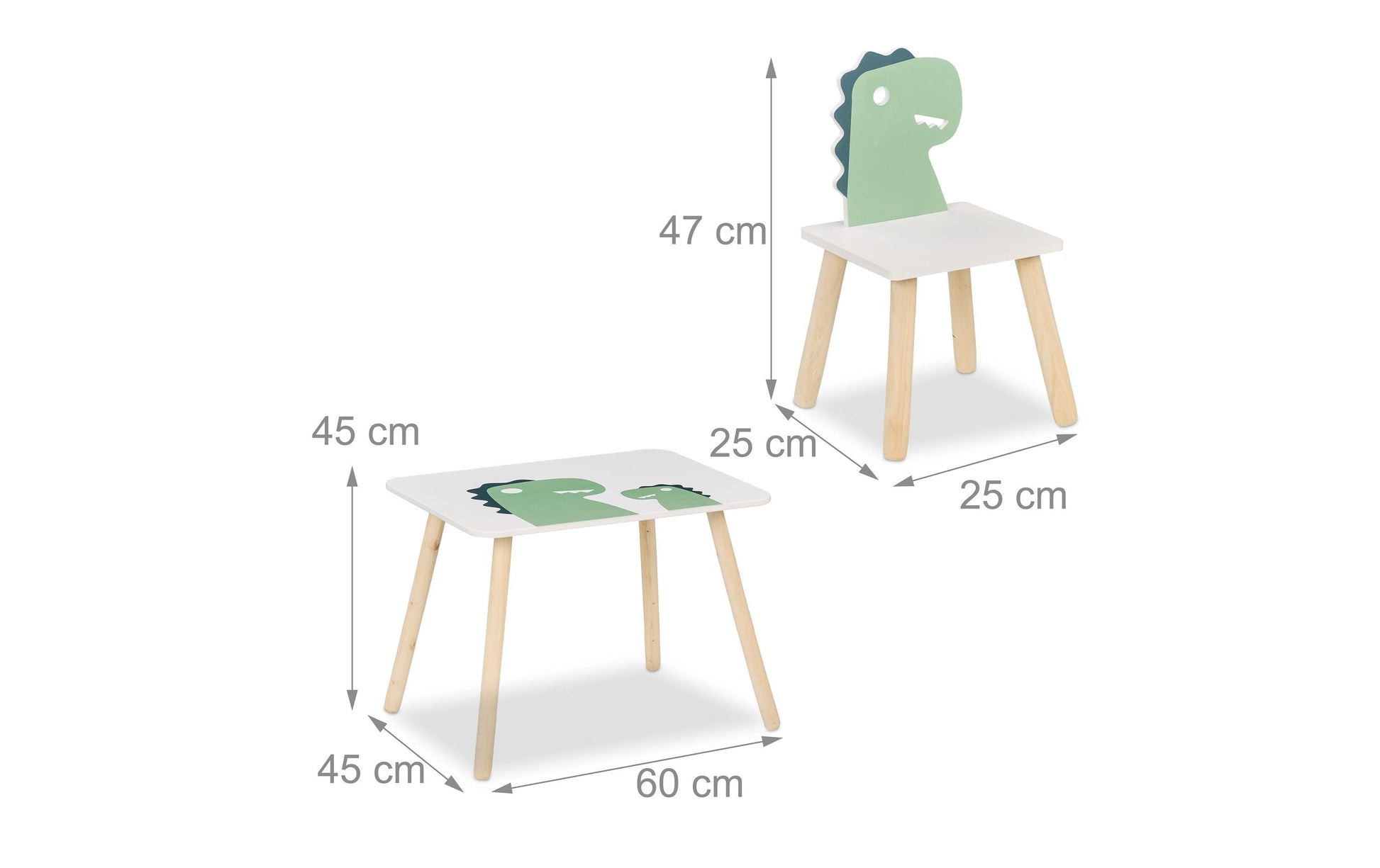 Relaxdays Kinderstuhl 10051025 – 25 × 25 × 47 cm – Spanplatte & Kiefernholz – Mehrfarbig